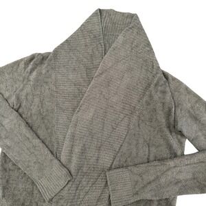 Barefoot Dreams CozyChic‎ Lite Womens Cardigan XS Gray Green Open Front Lounge